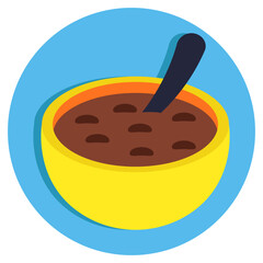 Modern design icon of soup