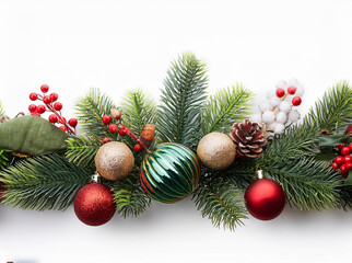 Fototapeta premium Christmas holiday background festive web design, Christmas banner