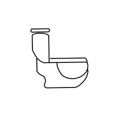 Toilet line icon