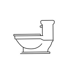 Toilet line icon