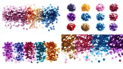 Colorful Round Sequins for Crafting and Decoration