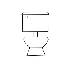 Toilet line icon