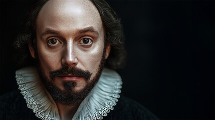 William Shakespeare facial reconstruction based on Martin Droeshout’s 1623 engraving  
