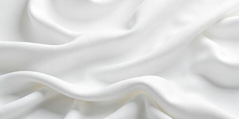 Obraz premium Elegant White Fabric Drape Texture