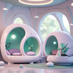 room decoration with alien theme