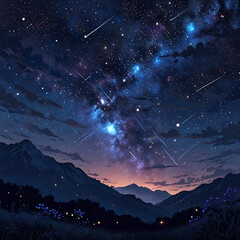 sky with stars