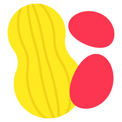 Modern design icon of peanut