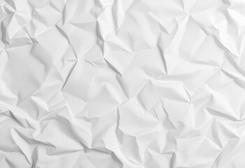 Obraz premium Abstract Wrinkled White Paper Texture Background