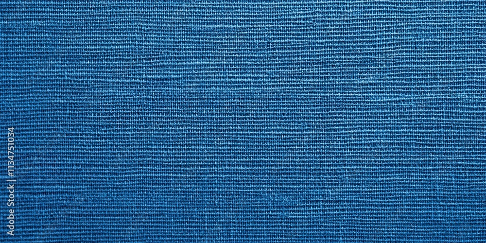 Poster close-up of textured blue fabric background with subtle patterns ideal for creative projects, textil
