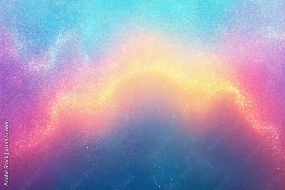 Poster iridescent pastel gradient background with holographic textures and soft lighting for dreamy abstrac