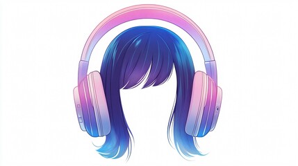 Obraz premium Professional Transparent Headphone Icon Isolated Vector for Designs