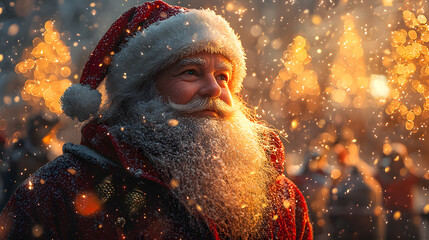 christmas, winter, snow, woman, beauty, santa, fashion, holiday, people, cold, hat, night, xmas, face, child, smiling, smile, celebration, gift, fun, fur, vector, illustration, claus, snowflakes