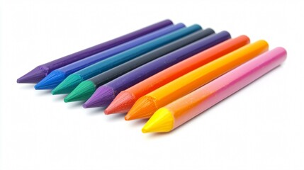 Fototapeta premium Vibrant Colorful Crayons Vector Illustration for Creative Projects