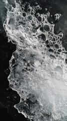 Frozen Bubbles: Ice Formation Air Bubbles Texture