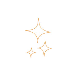 sparkle star icon vector