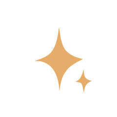 sparkle star icon vector