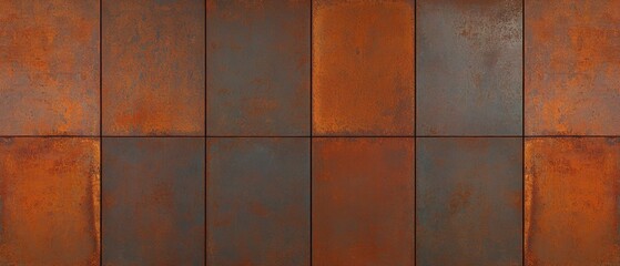 Rustic Corten Steel Texture: Seamless Metal Background for Industrial Design