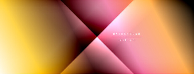Colorful gradient with lines made of shadow and light. Creative background