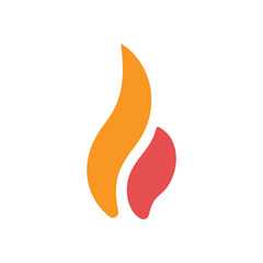 Flame Logo Template Icon