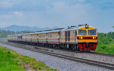 Fototapeta premium Special Express Train num 969 