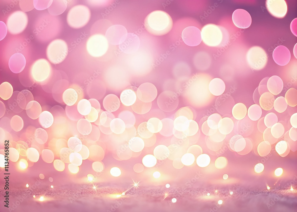 Poster captivating light pink background with blurred lights creating a dreamy abstract atmosphere for crea