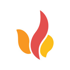 Flame Logo Template Icon