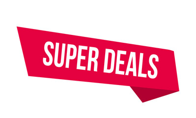 Super deals banner, Red super