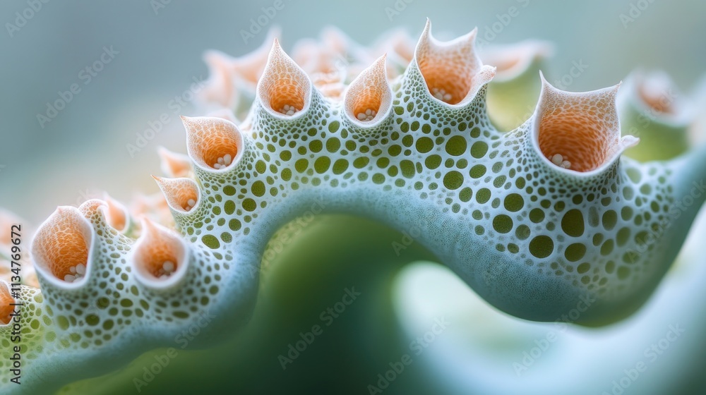 Poster abstract cellular structure: a microscopic view of nature's intricate design