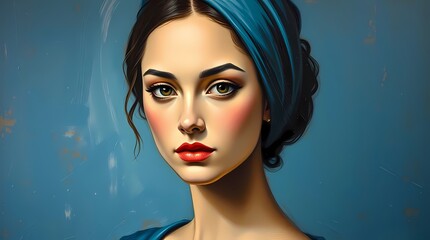 portrait of a woman with makeup