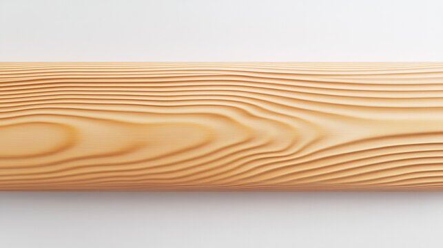 A minimalist wooden plank with natural grain texture, styled in warm golden-brown tones, crisp edges