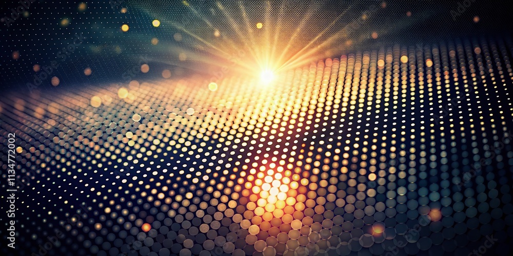 Aufkleber captivating low light photography of a dotted halftone background with subtle gradients and textures