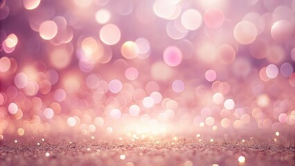 Abstract Background with Shimmering Pink Bokeh Lights and Glitter