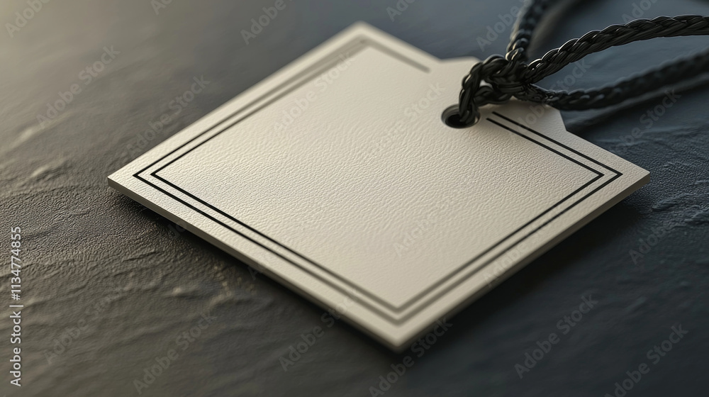 Poster minimalist price tag features rectangular shape clean lines and simple black text on white backgroun