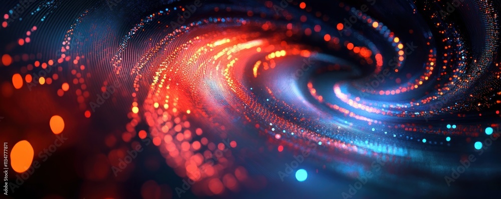 Poster abstract digital background for technology ai neural networks data transmission cybersecurity multim