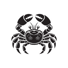 Crab graphic design template vector isolated