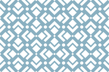 Abstract geometric seamless pattern. Blue and white. Modern stylish texture. Vector background.