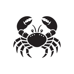Crab graphic design template vector isolated