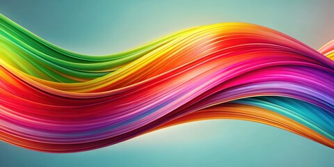 Abstract colorful wave with vibrant hues and flowing movement , abstract, colorful, wave,vibrant, hues, flowing, movement