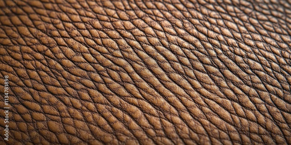Poster textured beige leather background closeup with intricate pattern illuminated by soft light
