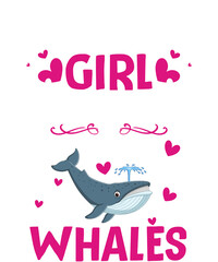 just a girl who loves Whales t-shirt design