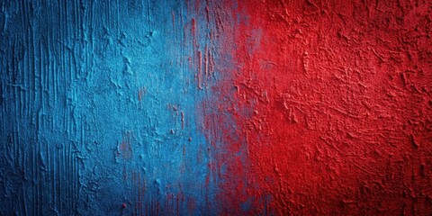 Obraz premium Close up of a vibrant red and blue textured background, red, blue, vibrant, close up, textured, pattern, abstract