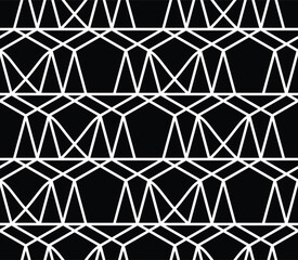 Abstract geometric seamless pattern. Modern stylish texture. Repeating vector background.