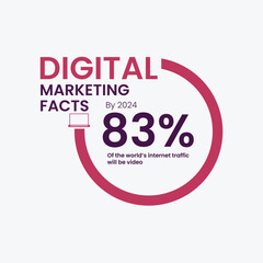 Digital marketing Infographic circle concept