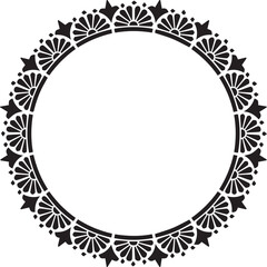 Beautiful flower art and mandala vector design