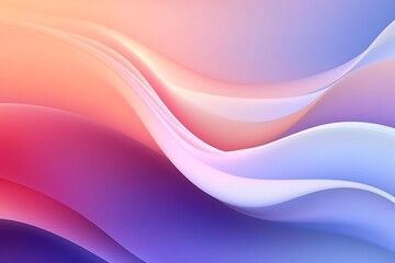 Fototapeta premium Abstract colorful wavy background with smooth pastel gradients of pink, purple, and blue.