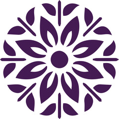 Beautiful flower art and mandala vector design