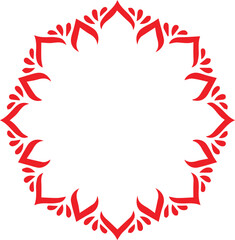 Beautiful flower art and mandala vector design