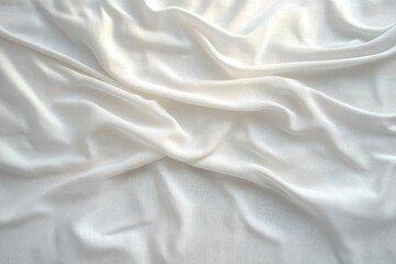 Obraz premium white textured fabric minimalist background soft natural light shadows tranquil design