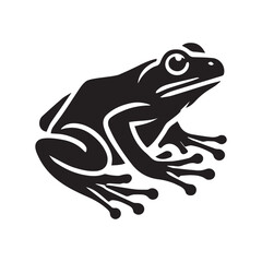 illustration vector graphic of frog