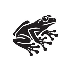 illustration vector graphic of frog